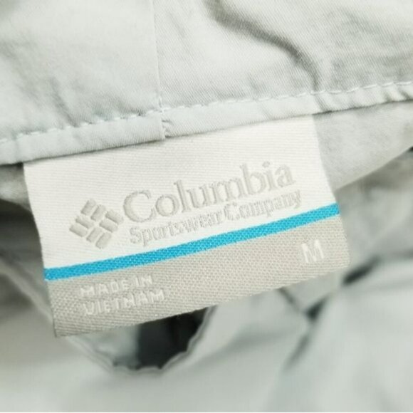 Columbia Womens Omni-Shade Shorts M Light Bluish Gray Nylon Outdoor Hiking - Picture 3 of 13